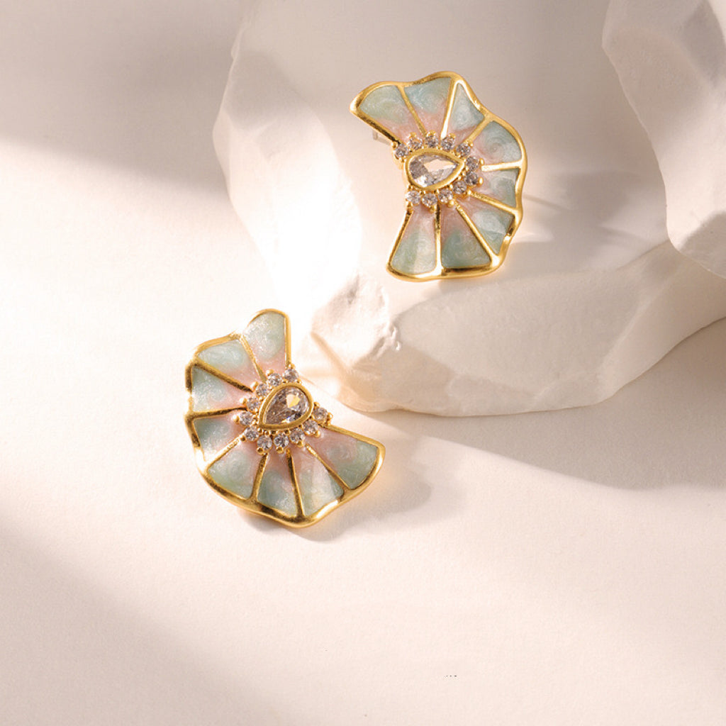 Decorative stud earrings